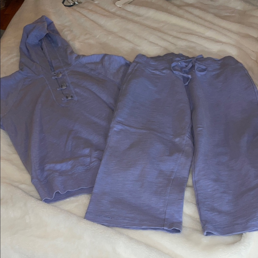 NYL size PS 2-piece lavender outfit…hoodie &  and cropped lounge pants